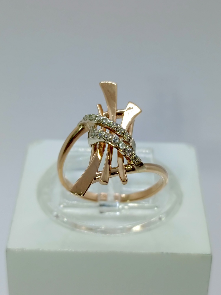 КОЛКМИ585 КОЛЬЦО С КАМНЯМИ (Au 585)