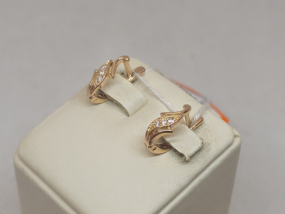СКМИ585 СЕРЬГИ С КАМНЯМИ (Au 585)