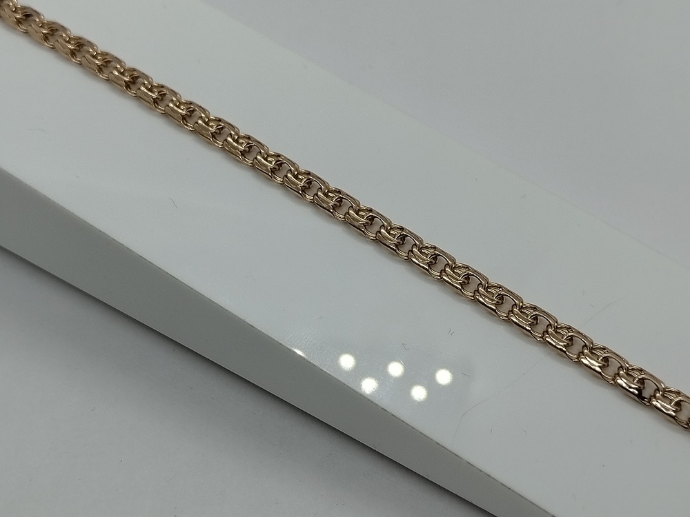 БЛБ585 БРАСЛЕТ ПОЛНОВЕСНЫЙ Бисмарк (Au 585)