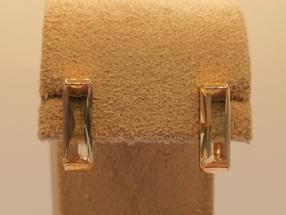 СЕРЬГИ С КАМНЕМ (Au 585)