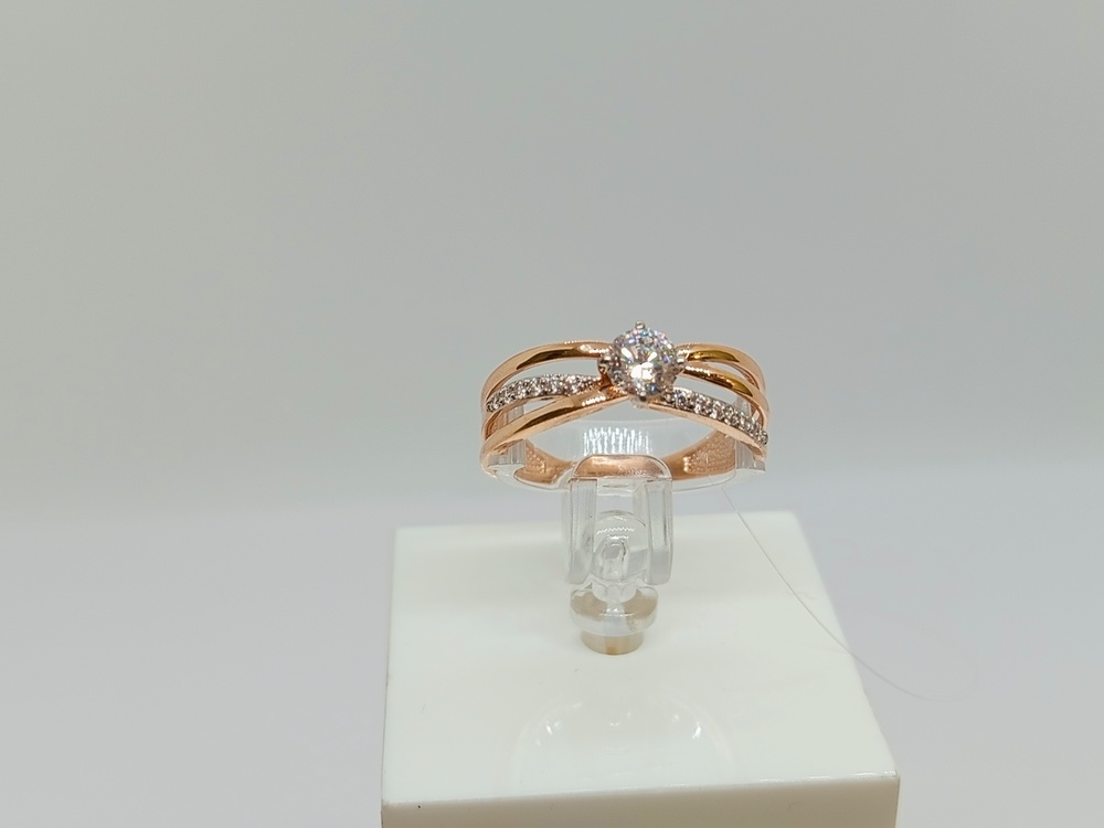 КОЛЬЦО С КАМНЯМИ (Au 585)