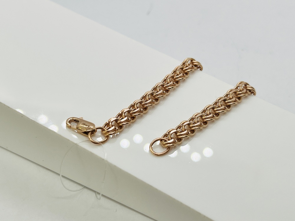 БРАСЛЕТ ПУСТОТЕЛЫЙ Бисмарк (Au 585)