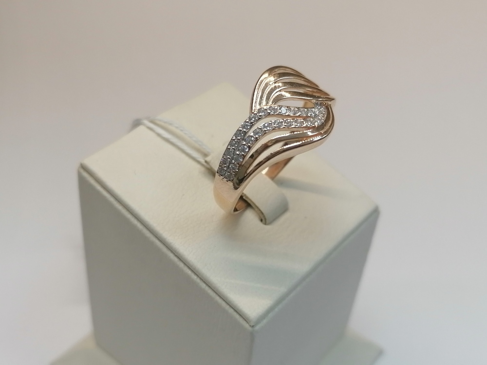 КОЛКМИ585 КОЛЬЦО С КАМНЯМИ (Au 585)