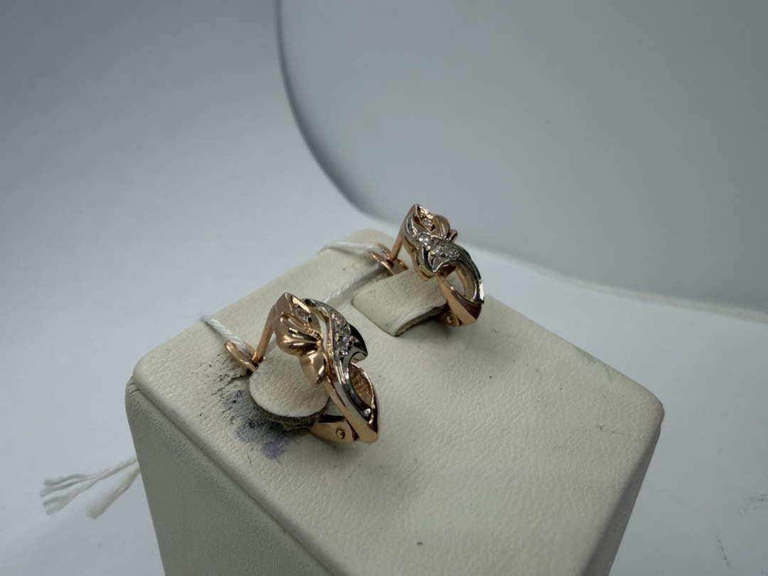 СЕРЬГИ С КАМНЯМИ (Au 585)