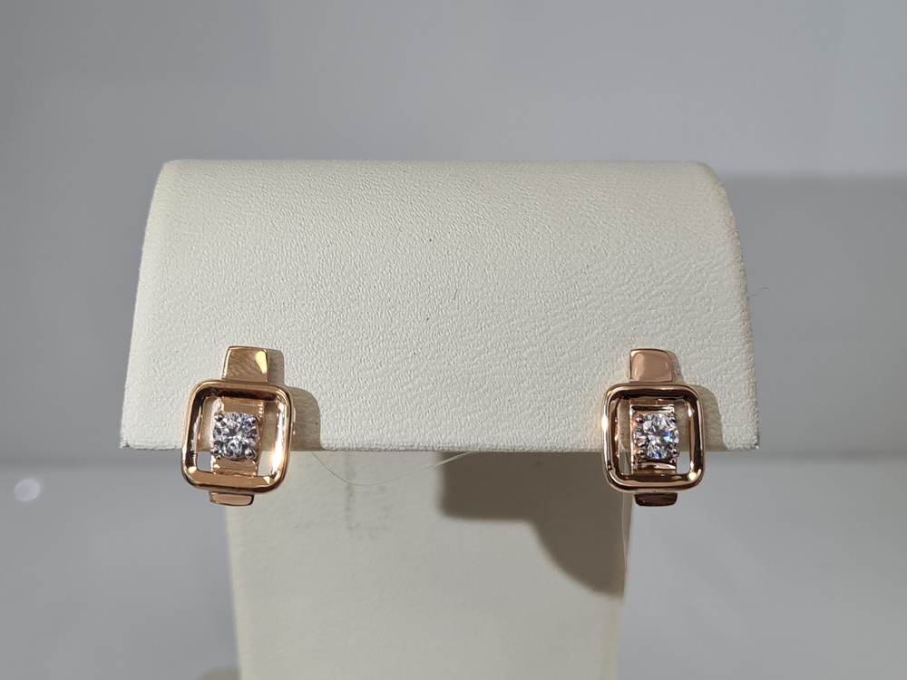 СЕРЬГИ С КАМНЕМ (Au 585)