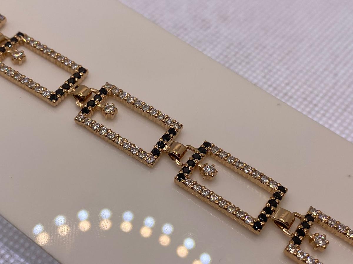 БРАСЛЕТ С КАМНЯМИ (Au 585)