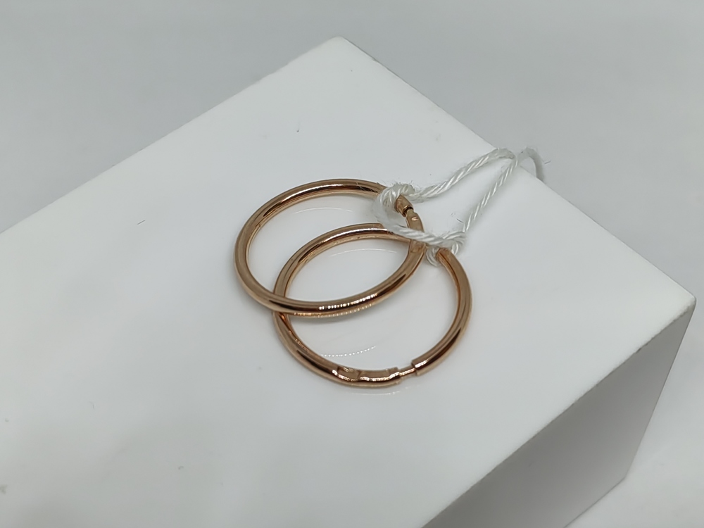 СКОН585 СЕРЬГИ КОНГО (Au 585)