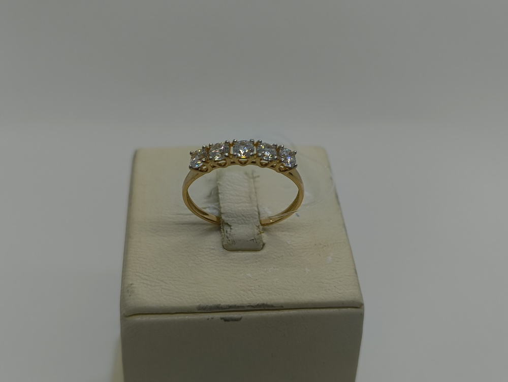 КОЛЬЦО С КАМНЯМИ (Au 585)