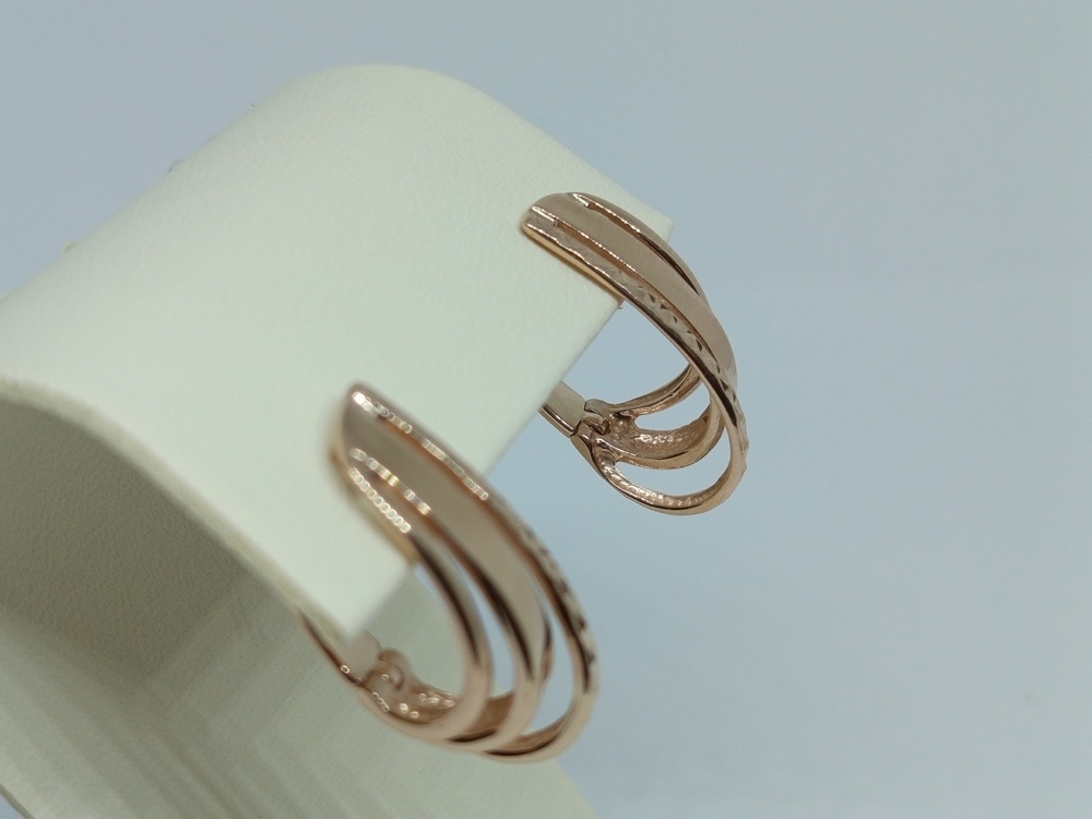 СЕРЬГИ БЕЗ КАМНЯ (Au 585)