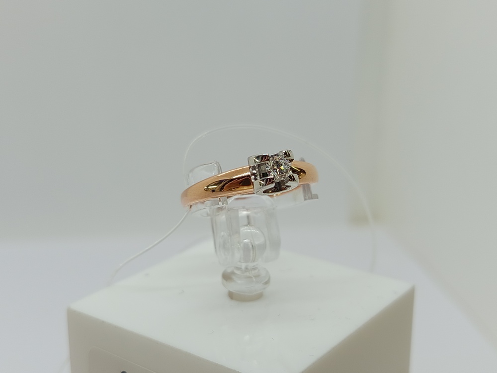 К0124-120 КОЛЬЦО БРИЛЛИАНТ (Au 585)