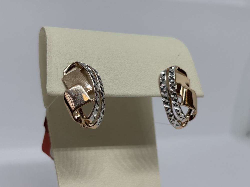 СЕРЬГИ БЕЗ КАМНЯ (Au 585)