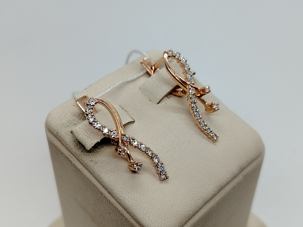 СЕРЬГИ С КАМНЯМИ (Au 585)