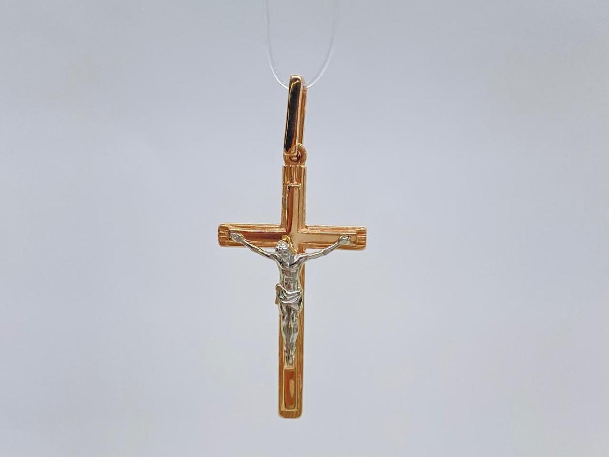 00-63-0131-00 ПОДВЕСКА КРЕСТ без камня (Au 585)