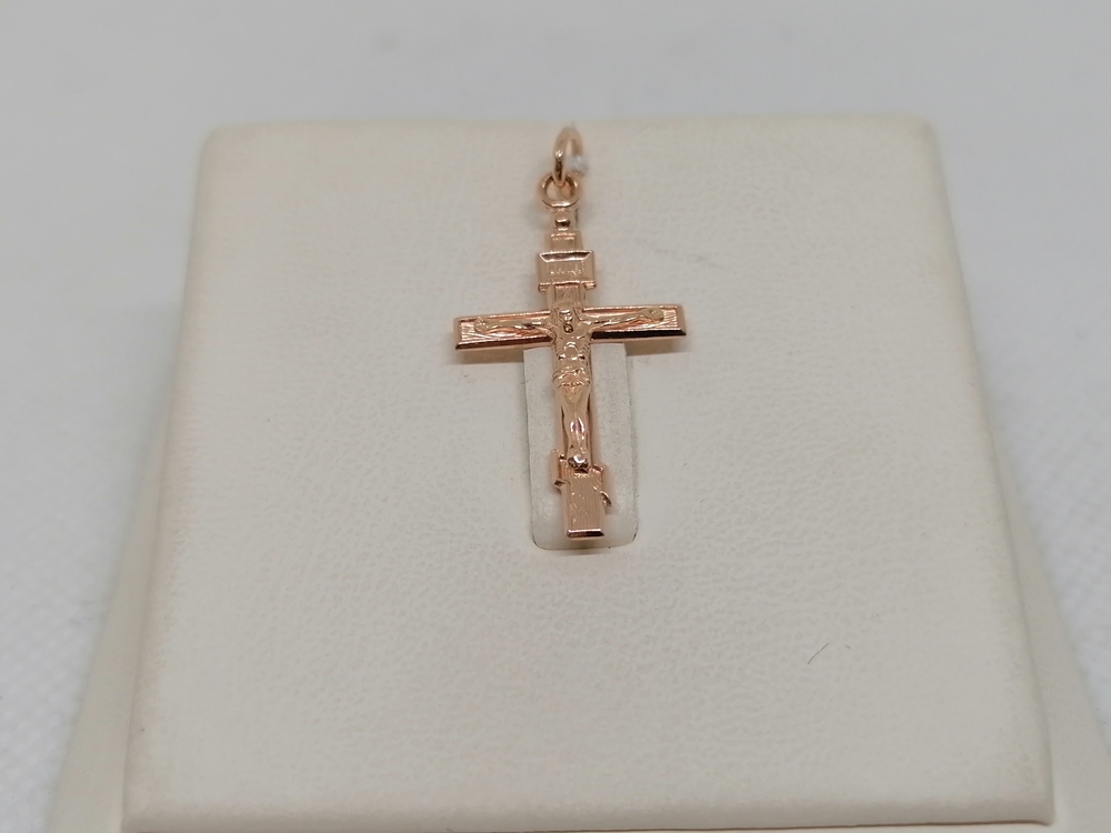 ПОДВЕСКА КРЕСТ БЕЗ КАМНЯ (Au 585)