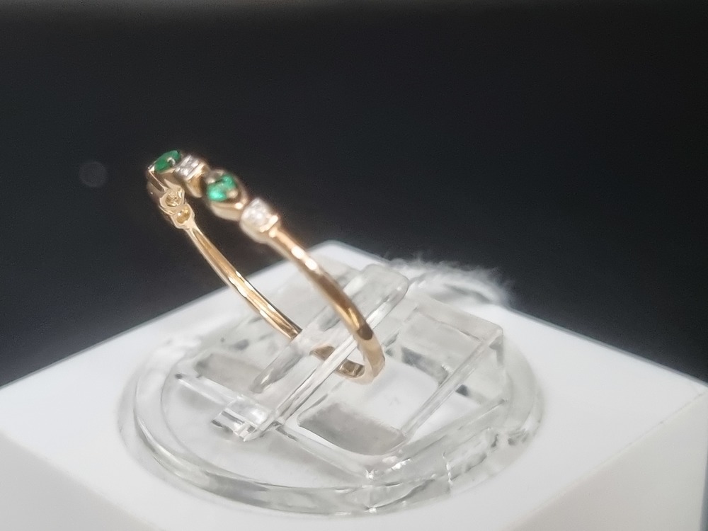 КОЛКМИ585 КОЛЬЦО С КАМНЯМИ (Au 585)