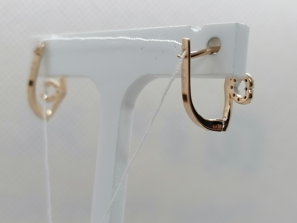 СКМИ585 СЕРЬГИ С КАМНЯМИ (Au 585)