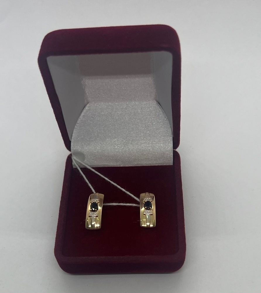 СКМИ585 СЕРЬГИ С КАМНЯМИ (Au 585)