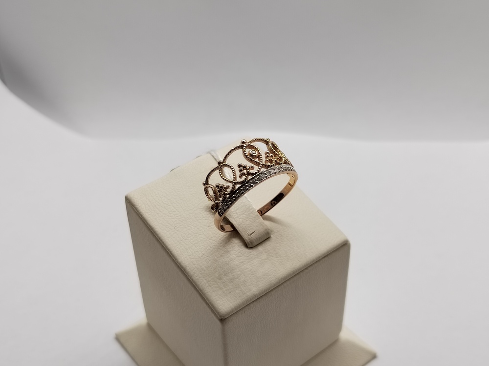 КОЛКМИ585 КОЛЬЦО С КАМНЯМИ (Au 585)