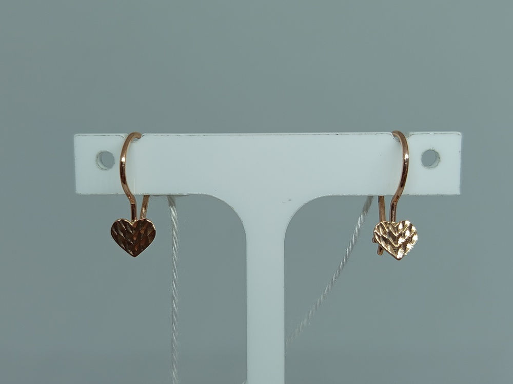 СБКМ375 СЕРЬГИ БЕЗ КАМНЯ (Au 375)