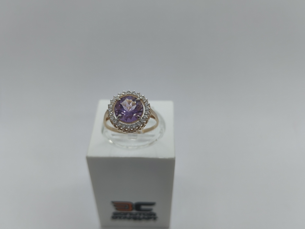 КОЛЬЦО С КАМНЯМИ (Au 585)