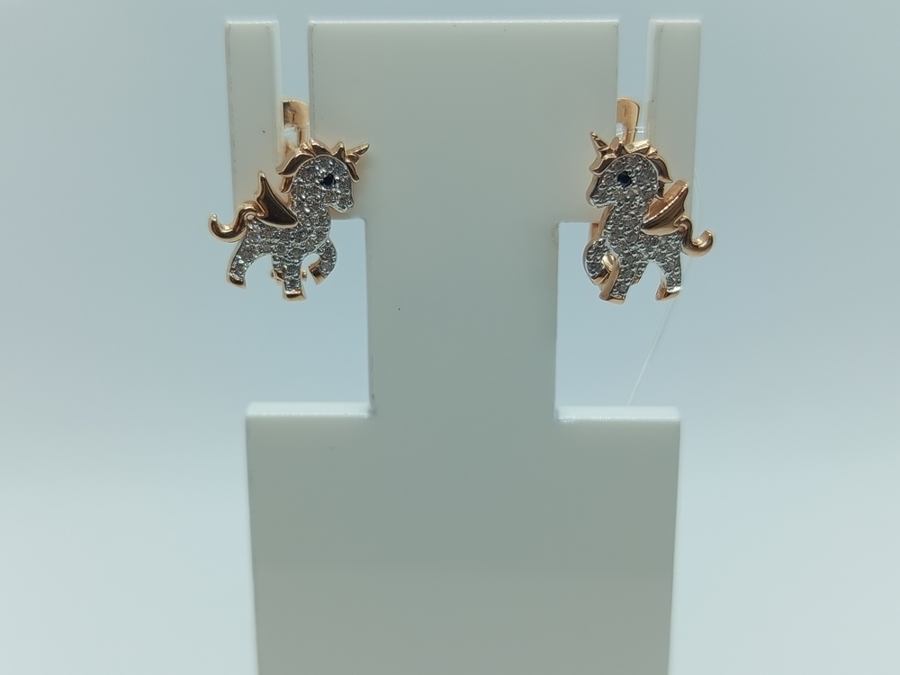 СЕРЬГИ С КАМНЯМИ (Au 585)