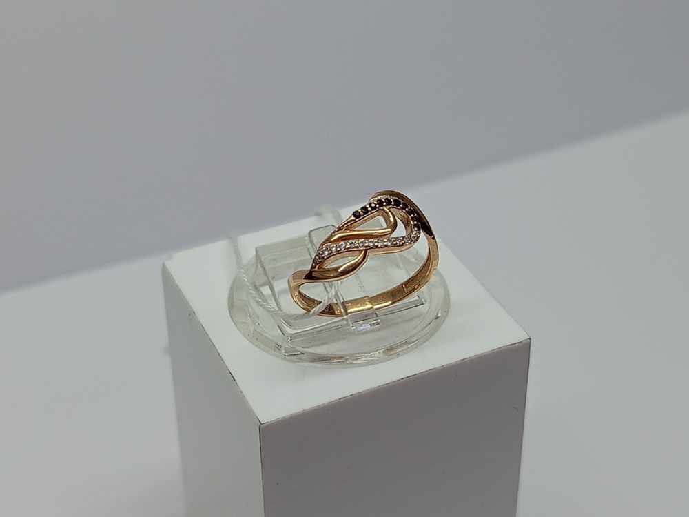 КОЛЬЦО С КАМНЯМИ (Au 585)