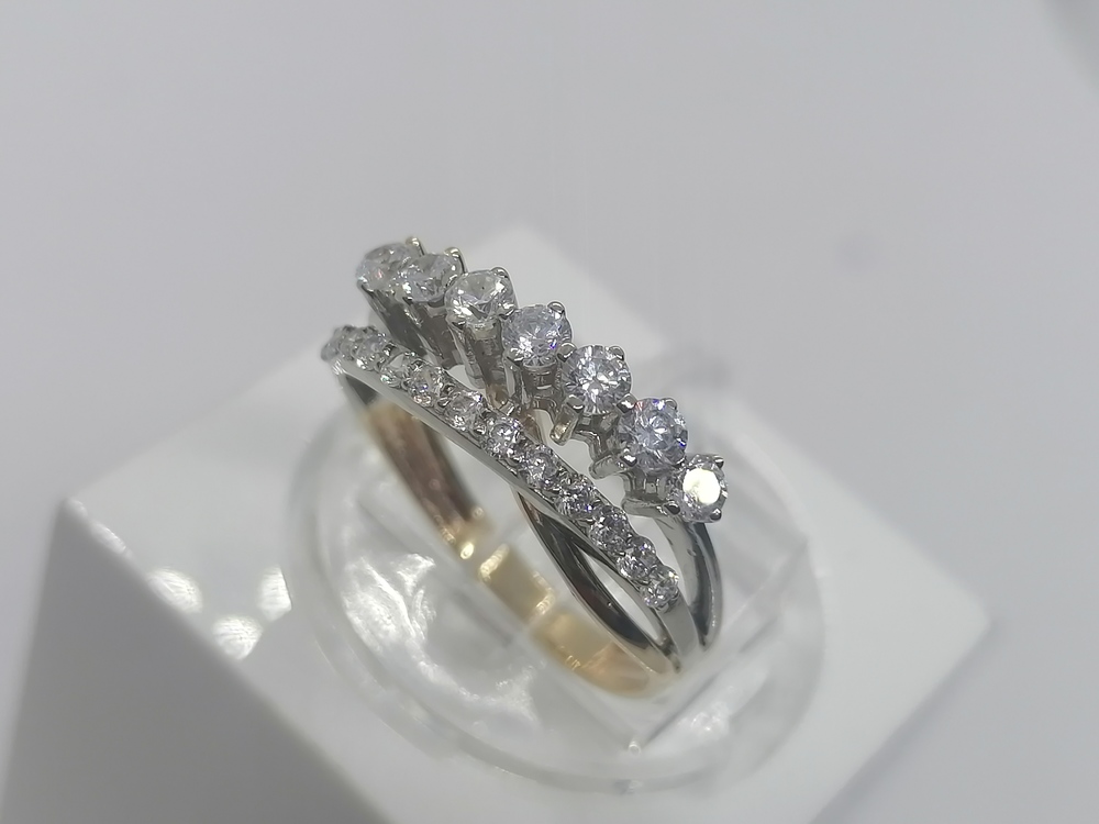 КОЛКМИ585 КОЛЬЦО С КАМНЯМИ (Au 585)