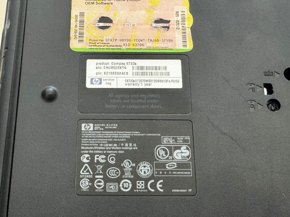 Ноутбук HP; Intel Core 2 Duo, GeForce 9650M GS, 768Mb, 32 Гб, 120 Гб
