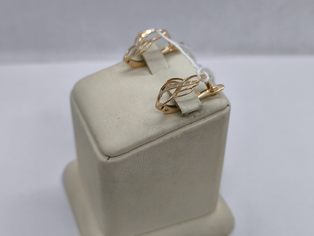 СЕРЬГИ БЕЗ КАМНЯ (Au 585)