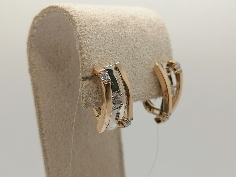 СЕРЬГИ С КАМНЯМИ (Au 585)