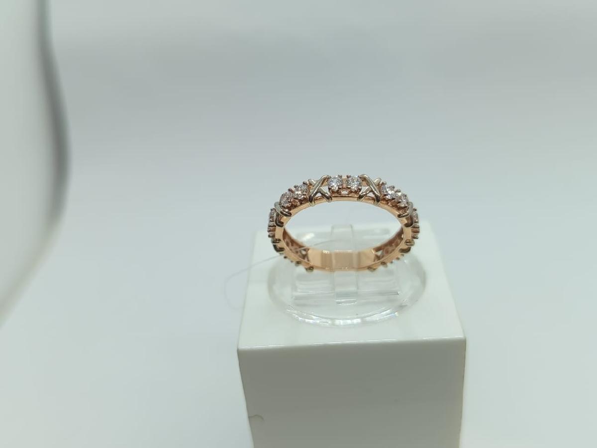 КОЛЬЦО С КАМНЯМИ (Au 585)