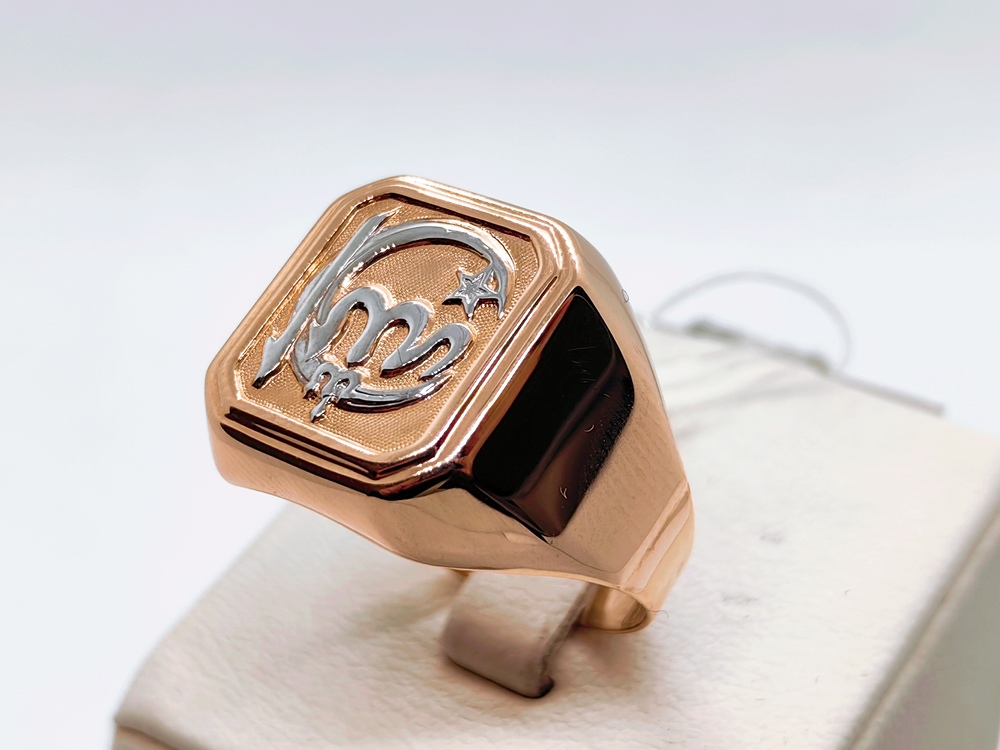 КОЛЬЦО ПЕЧАТКА без камня (Au 585)