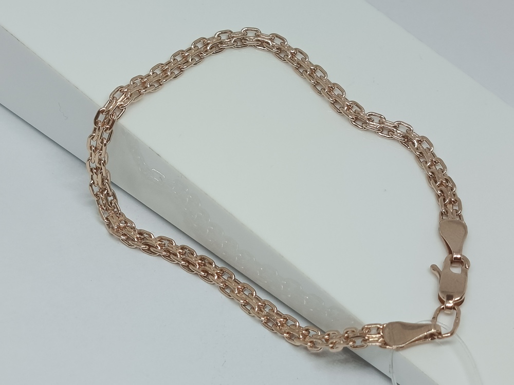 630506023 БРАСЛЕТ ПУСТОТЕЛЫЙ Бисмарк машинный (Au 585)