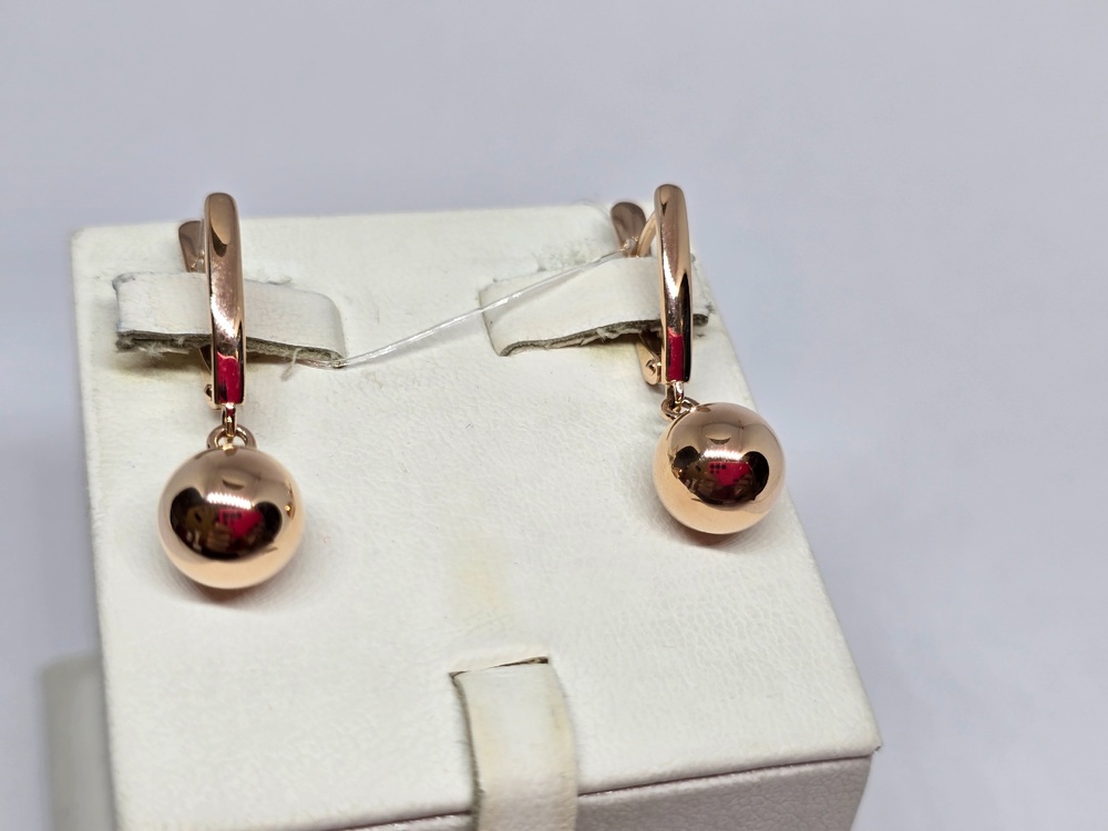 СЕРЬГИ БЕЗ КАМНЯ (Au 585)