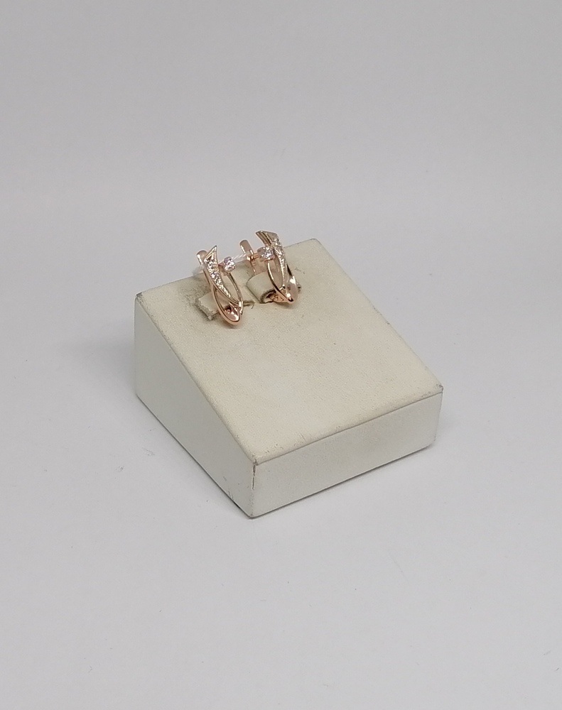 СКМИ585 СЕРЬГИ С КАМНЯМИ (Au 585)