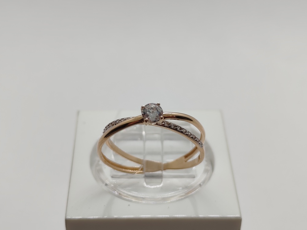 КОЛЬЦО С КАМНЯМИ (Au 585)