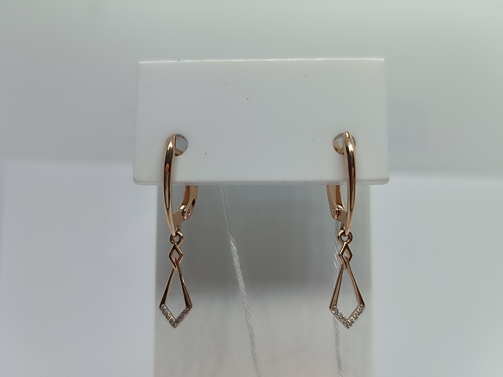 СЕРЬГИ С КАМНЯМИ (Au 585)