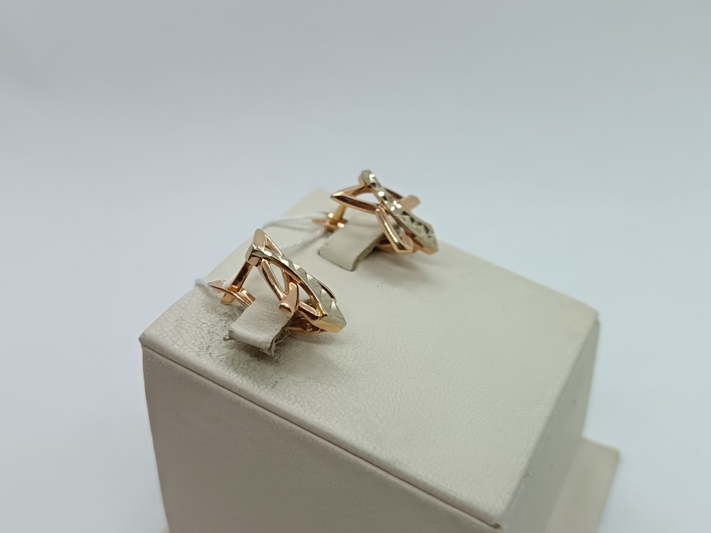 СЕРЬГИ БЕЗ КАМНЯ (Au 585)