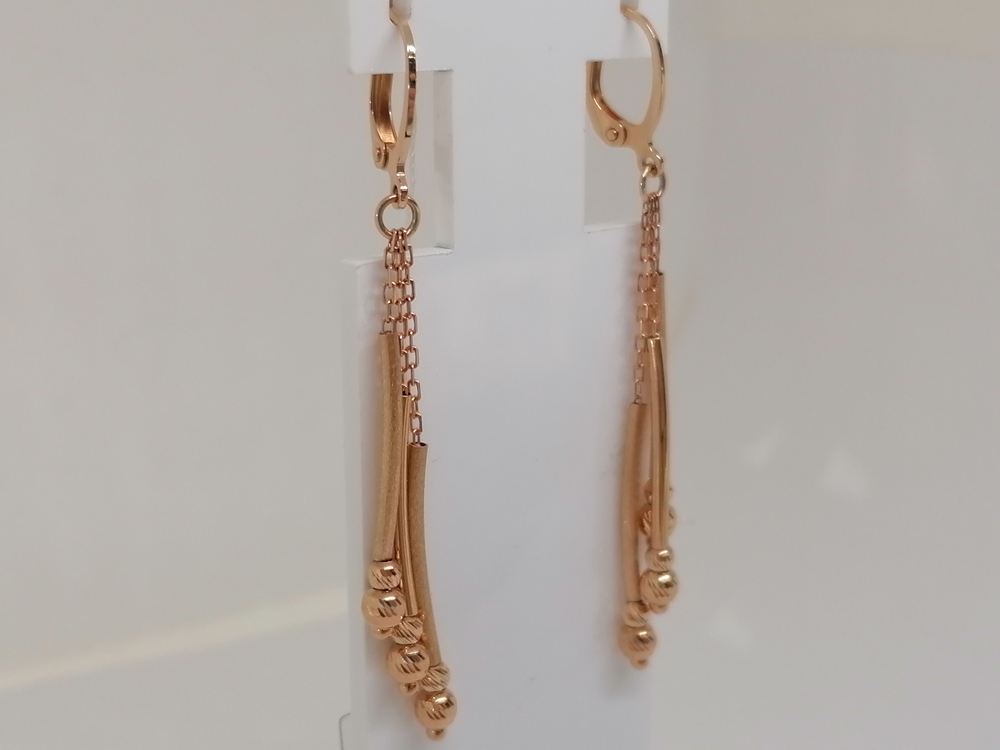 СЕРЬГИ БЕЗ КАМНЯ (Au 585)