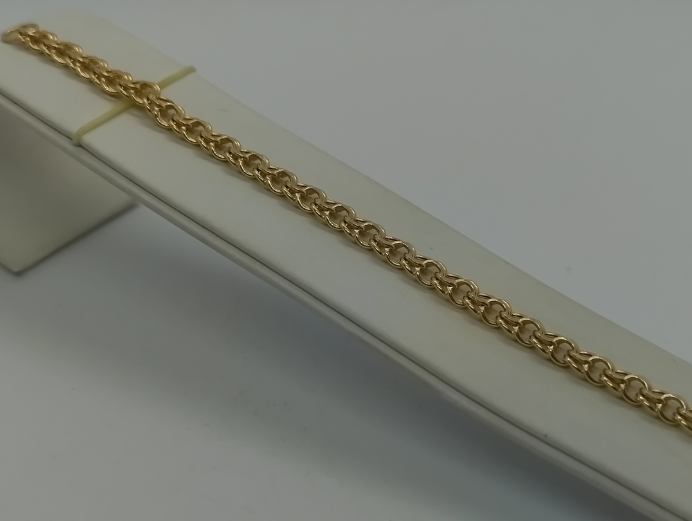 БРАСЛЕТ ПУСТОТЕЛЫЙ Бисмарк (Au 585)