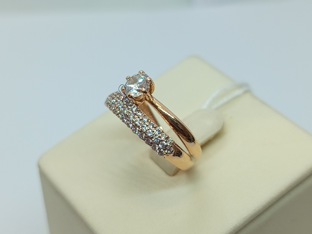 КОЛКМИ585 КОЛЬЦО С КАМНЯМИ (Au 585)