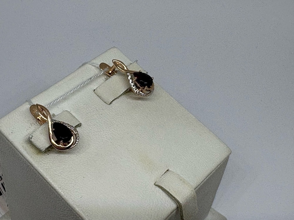 СЕРЬГИ С КАМНЯМИ (Au 585)