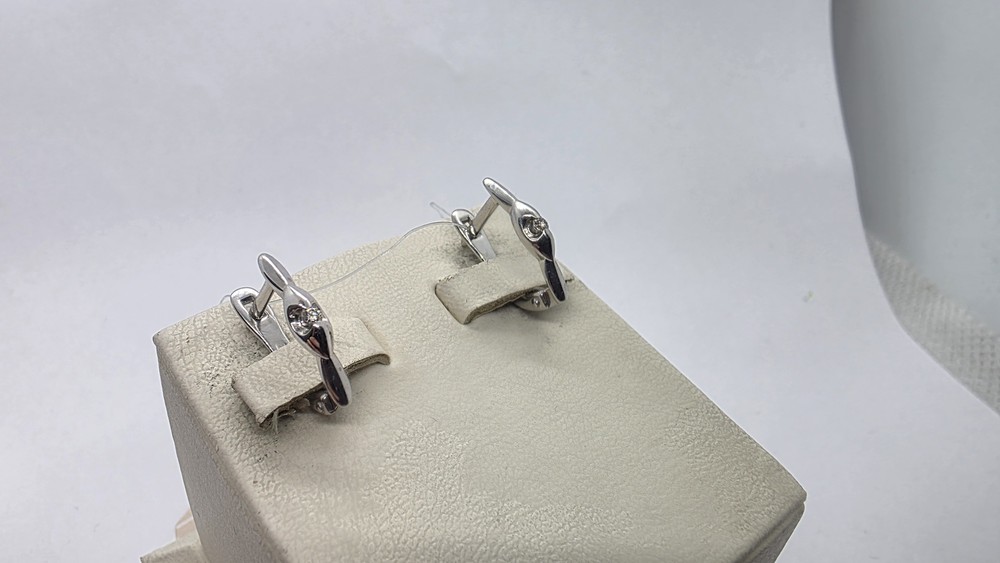 СЕРЬГИ БРИЛЛИАНТ (Ag 925)