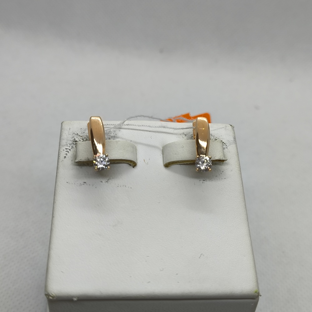 СЕРЬГИ С КАМНЕМ (Au 585)