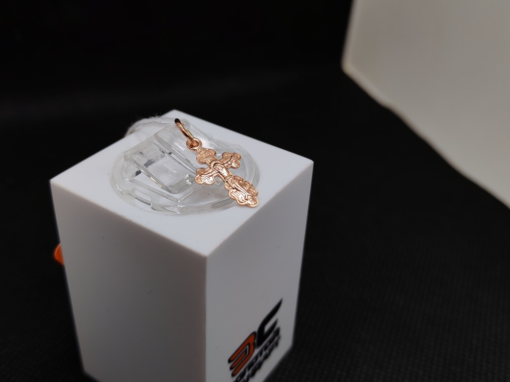 ПОДВЕСКА КРЕСТ БЕЗ КАМНЯ (Au 585)