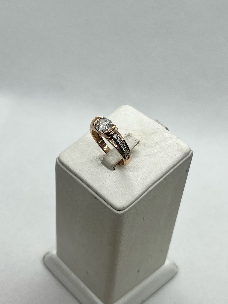 КОЛЬЦО С КАМНЯМИ (Au 585)