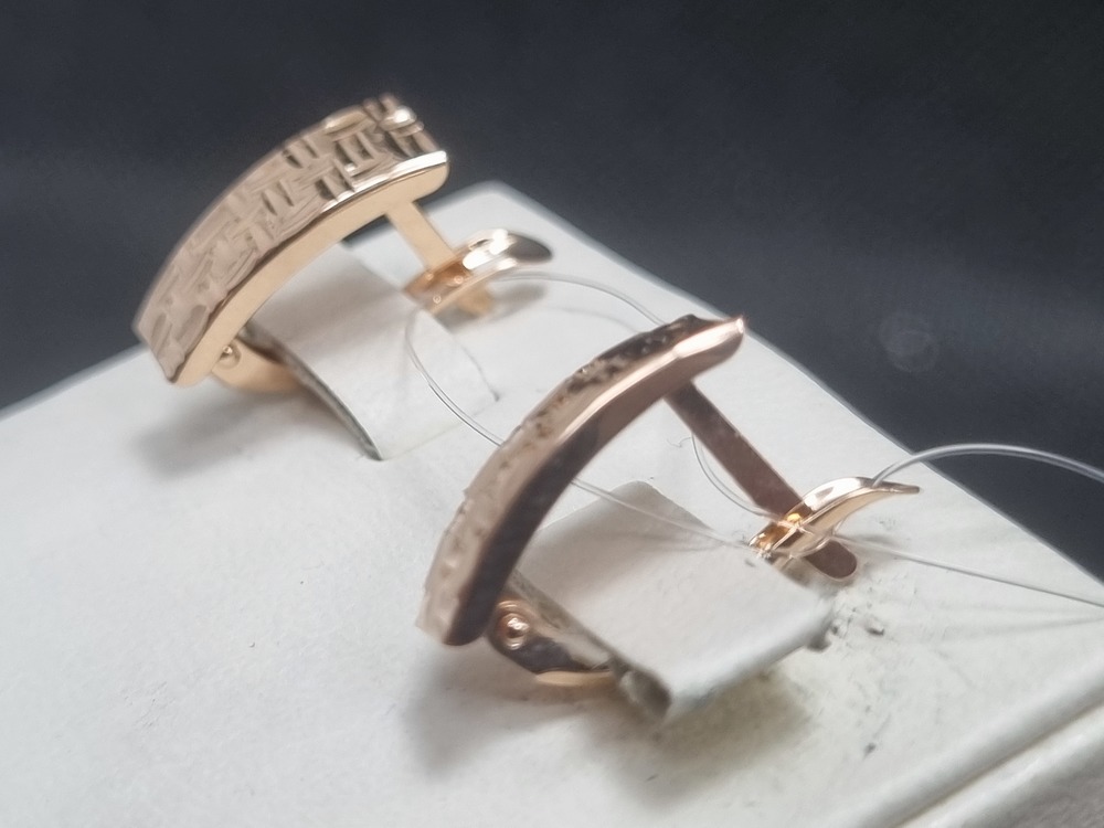 СЕРЬГИ БЕЗ КАМНЯ (Au 585)