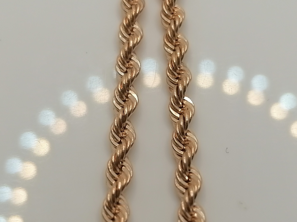 НЦ 12-099 ЦЕПЬ ПУСТОТЕЛАЯ Веревка (Au 585)