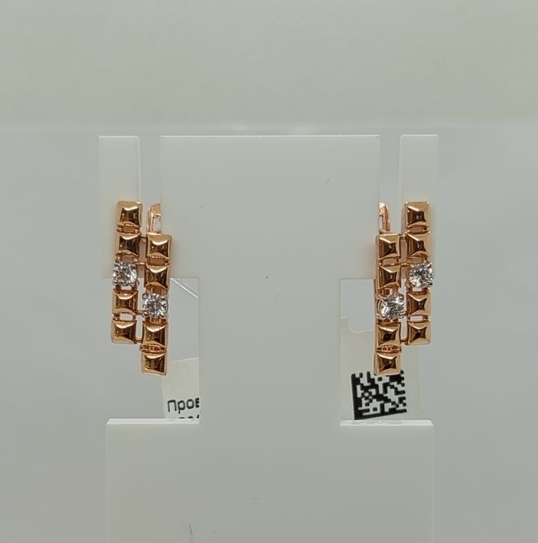 СЕРЬГИ С КАМНЯМИ (Au 585)