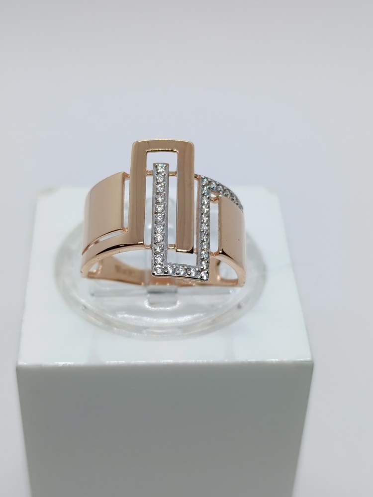 КОЛЬЦО С КАМНЯМИ (Au 585)